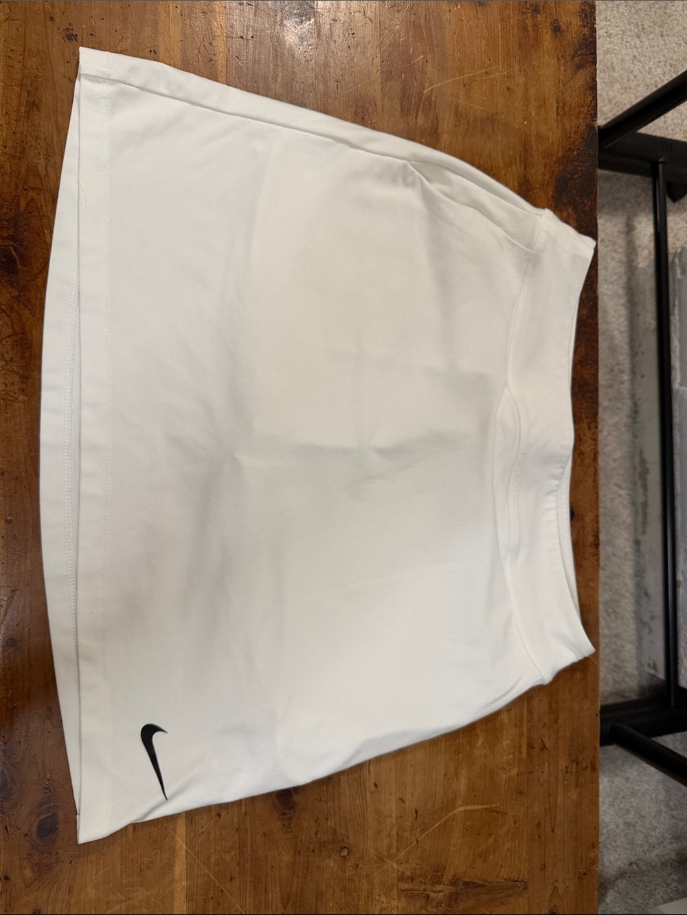 Nike White Women's Sport Skirt with Black Swoosh